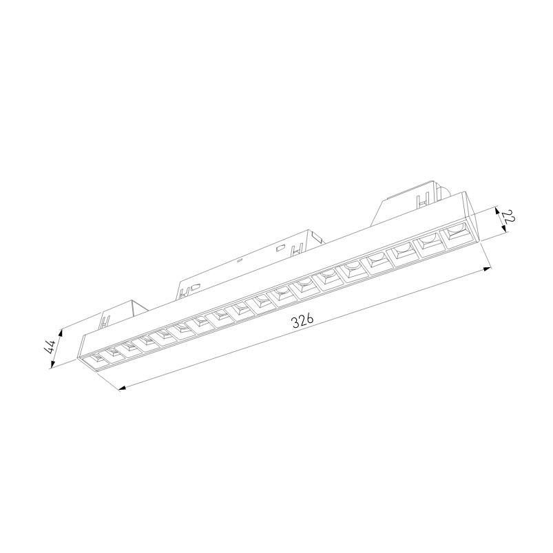 трековый светодиодный светильник elektrostandard slim magnetic 85006/01 4690389178924