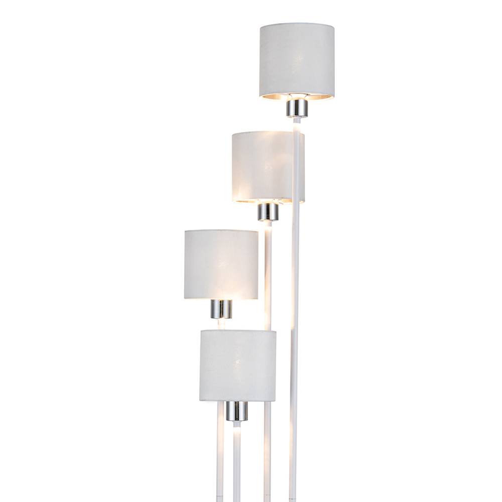 торшер escada denver 1109/4 white/silver