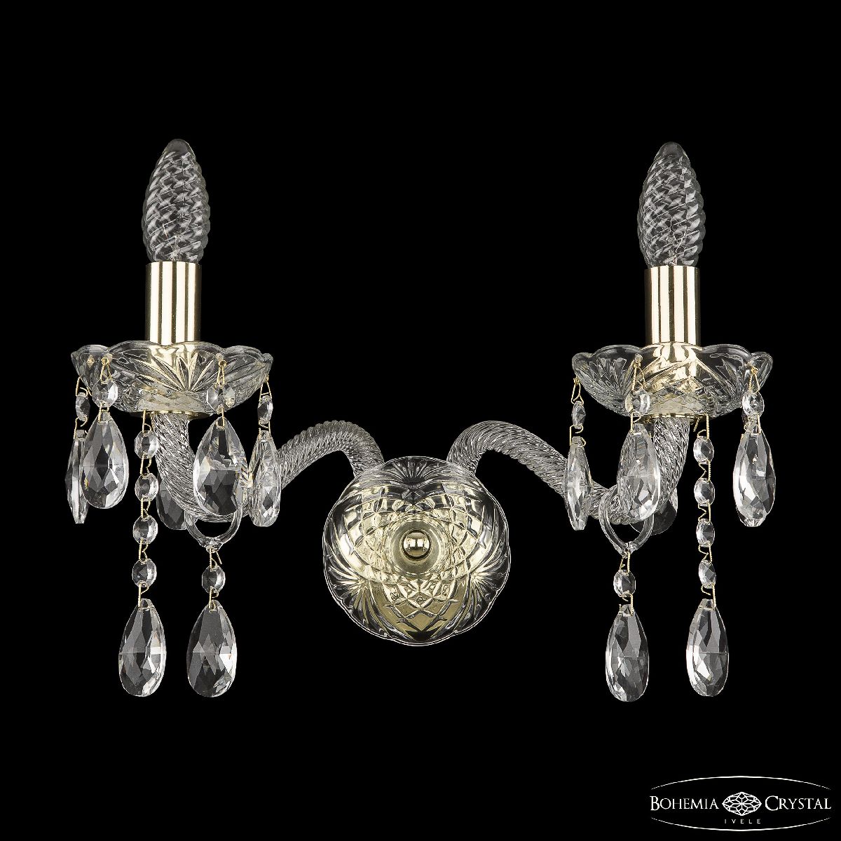 бра bohemia ivele crystal 107b/2/165 g