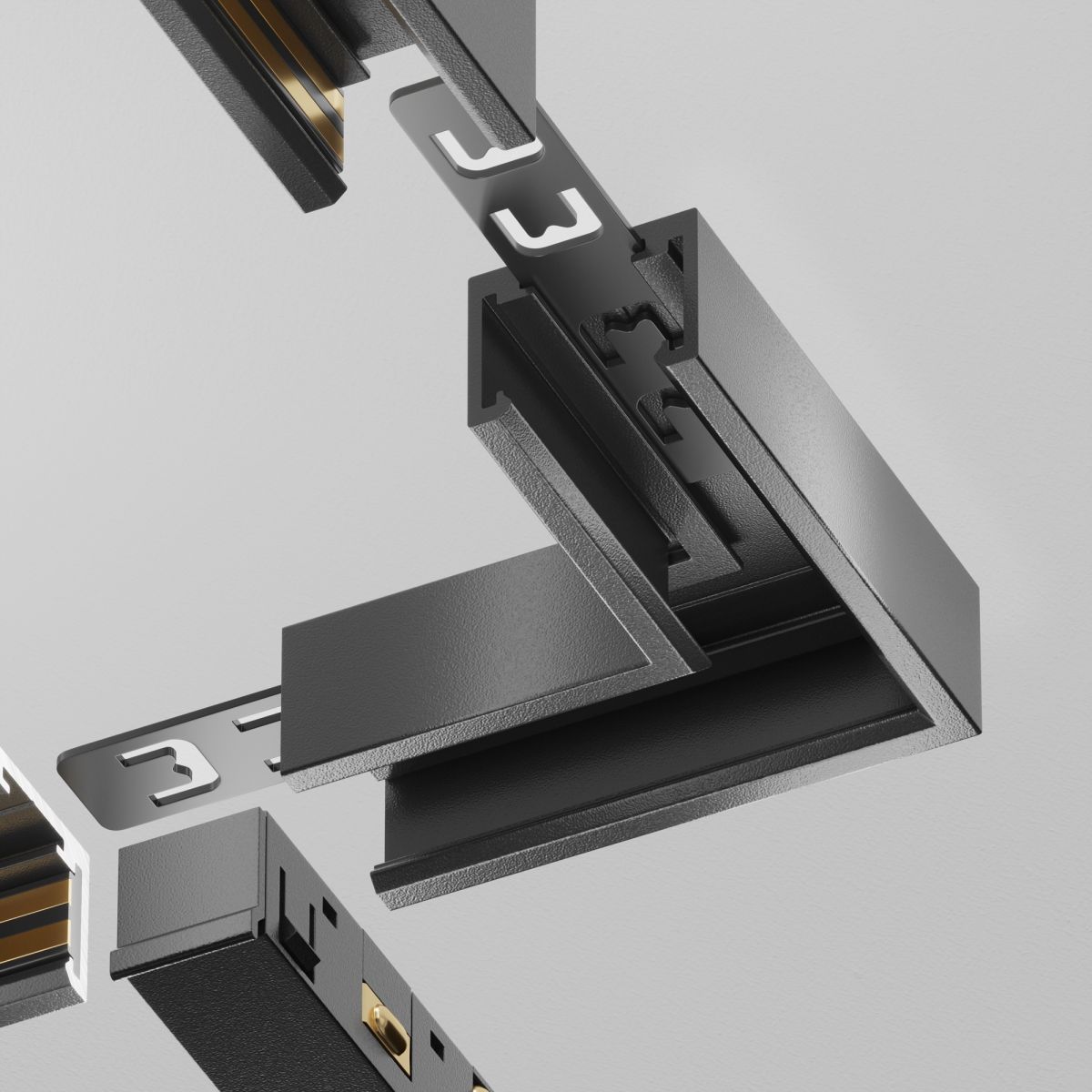 коннектор угловой maytoni technical exility x tra239cl-41b