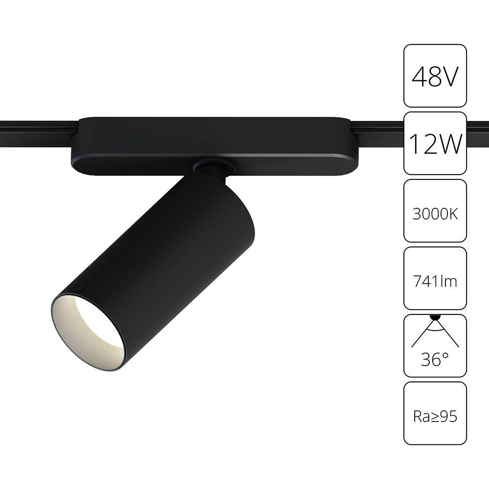 трековый светодиодный светильник arte lamp rapid a1158pl-1bk