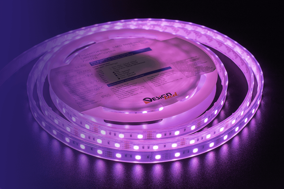 светодиодная лента designled dsg560-12-rgb-65 001489
