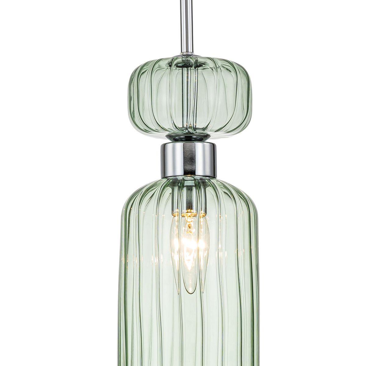 подвесной светильник escada gloss 1141/1s chrome/green