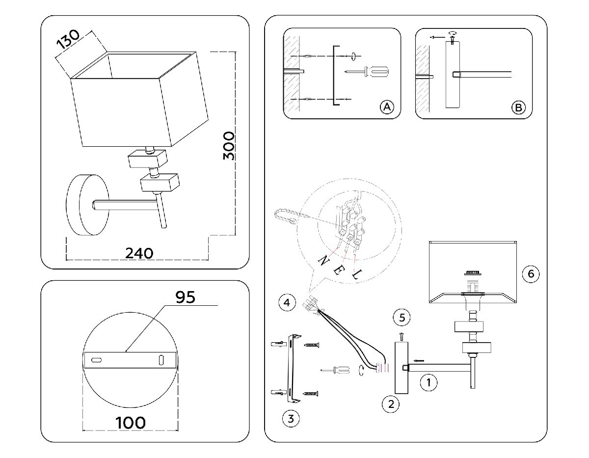 бра ambrella light high light classic lh71335