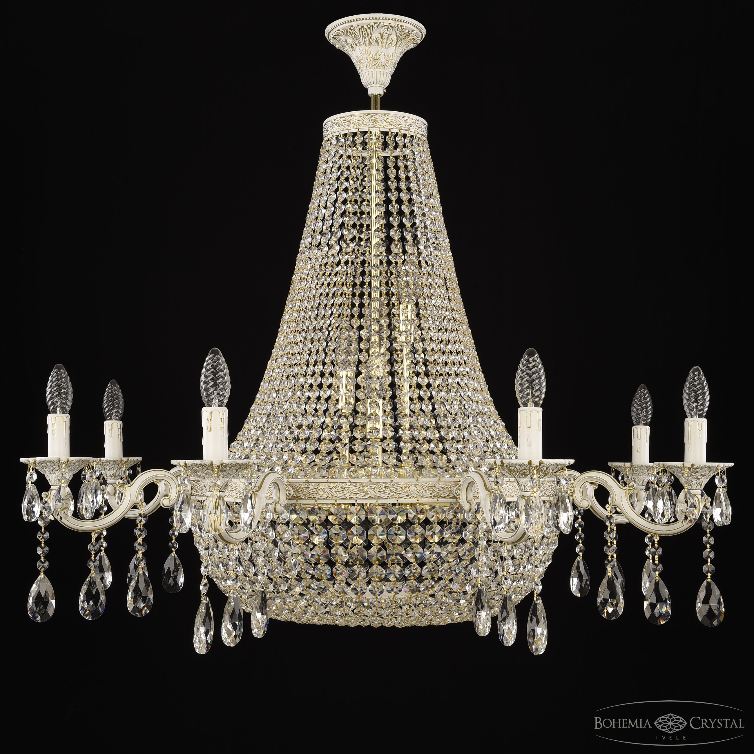 подвесная люстра bohemia ivele crystal al2211h201/8/100ol wmg