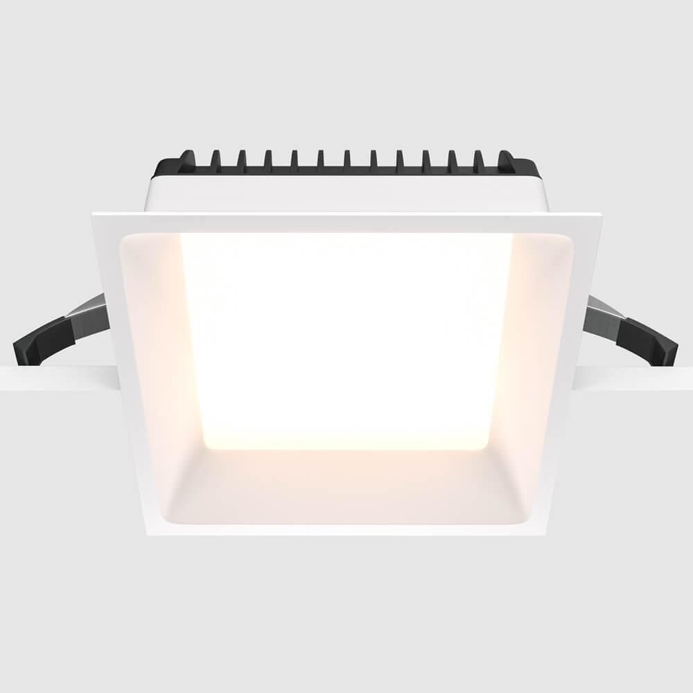 встраиваемый светодиодный светильник maytoni technical okno dl056-18w3k-w