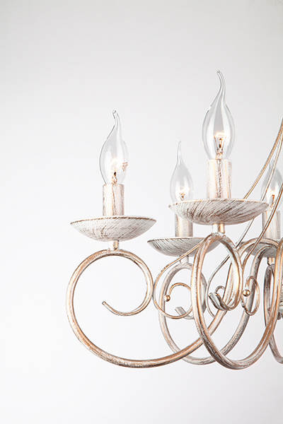 подвесная люстра eurosvet 22404/8 белый с золотом