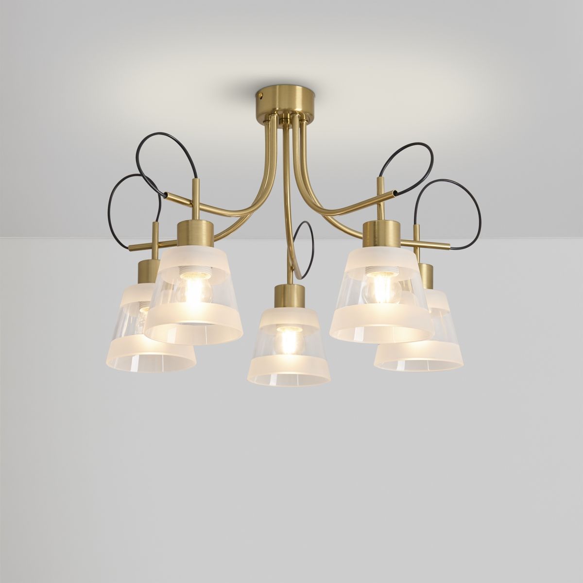 потолочная люстра freya caramel fr5522pl-05bs