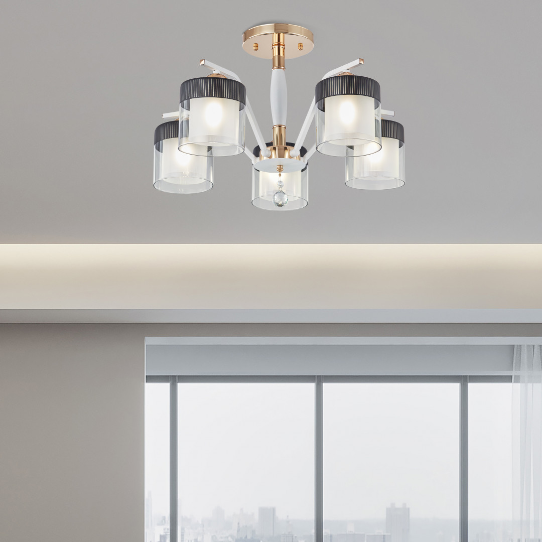 люстра на штанге arte milano napoli 332646/5 fgd+wt