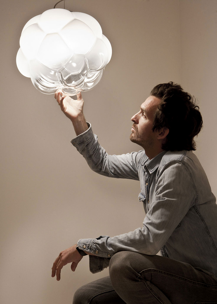 подвесной светильник cloudy d26 fabbian