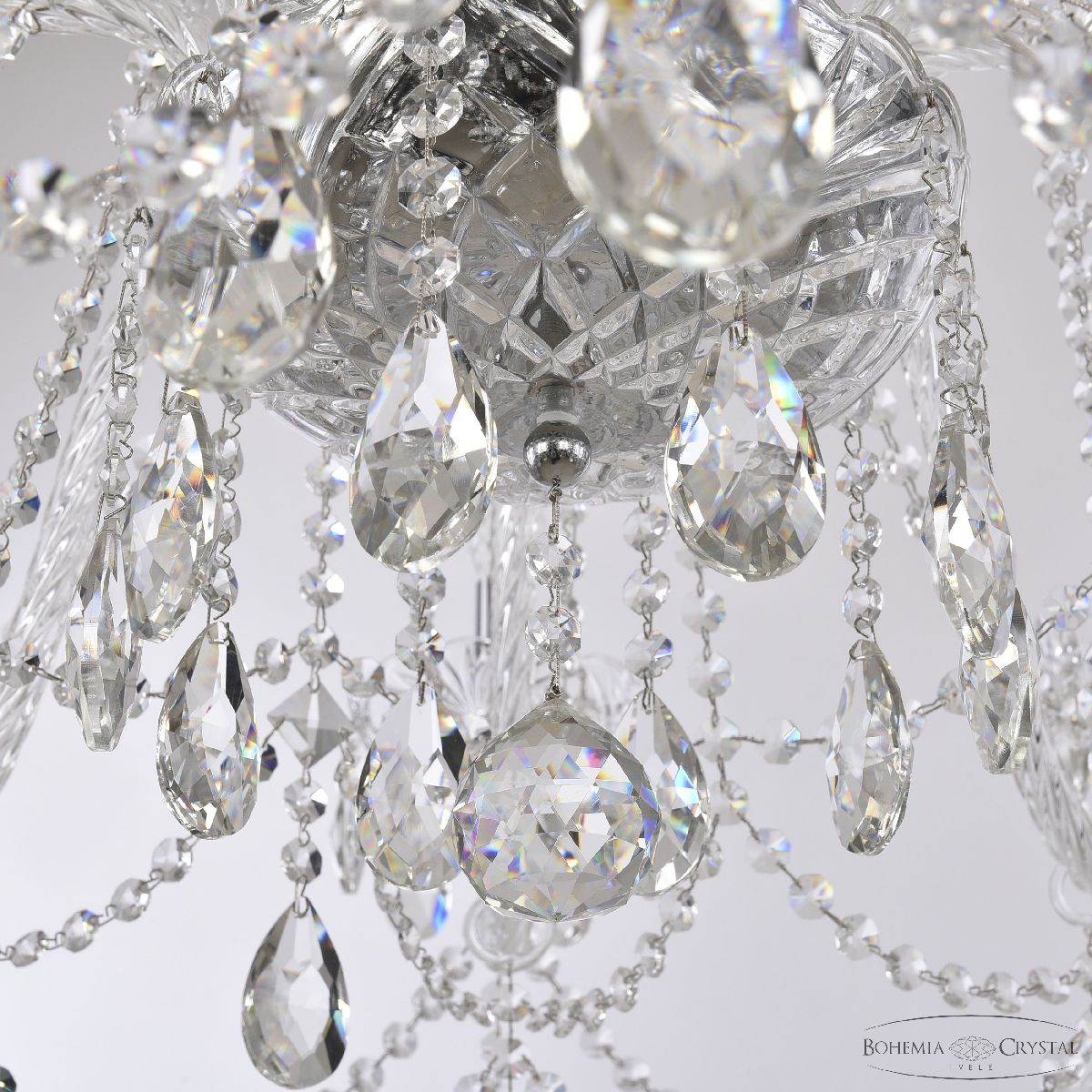 подвесная люстра bohemia ivele crystal 1411/10/360 ni