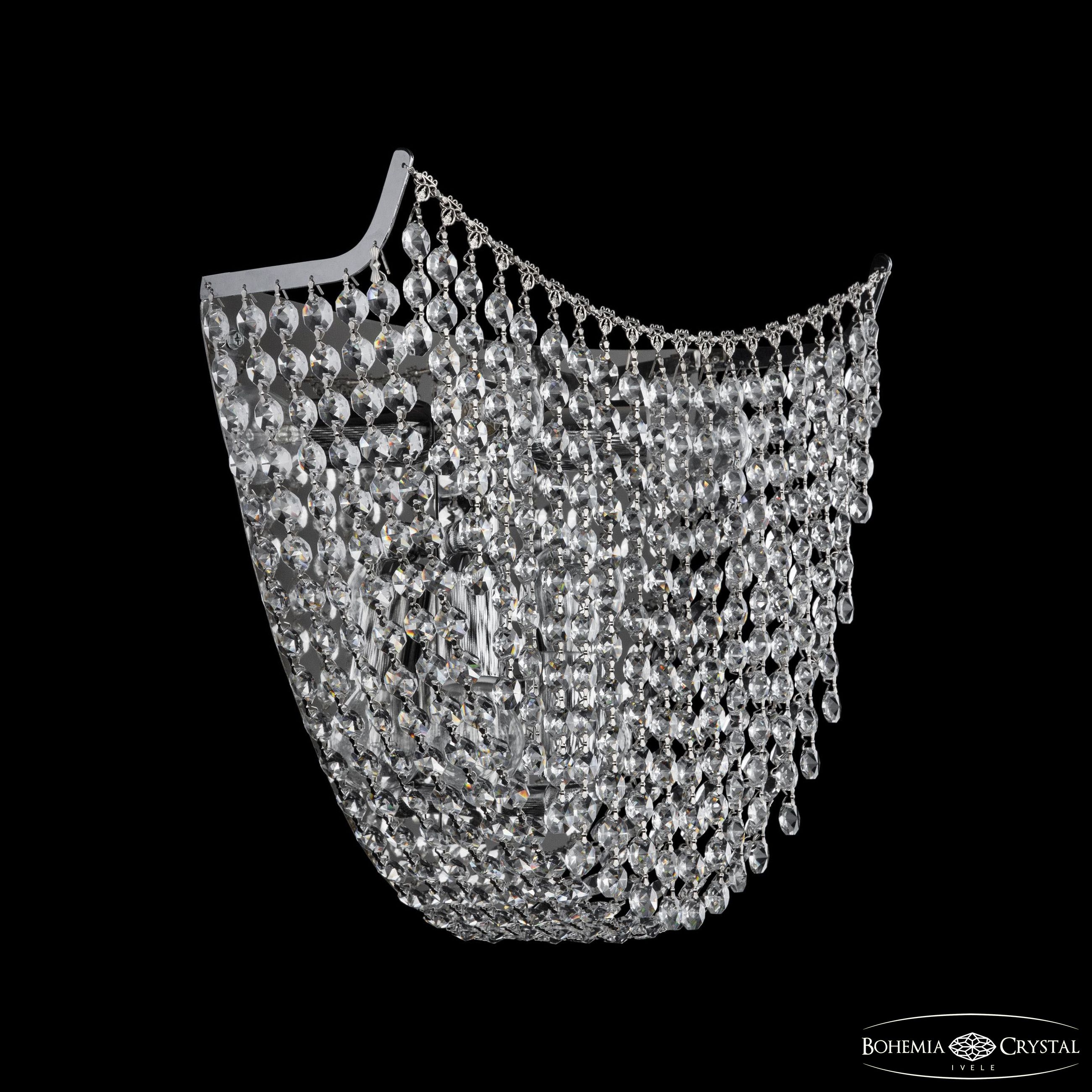 настенный светильник bohemia ivele crystal 77081b/34 ni