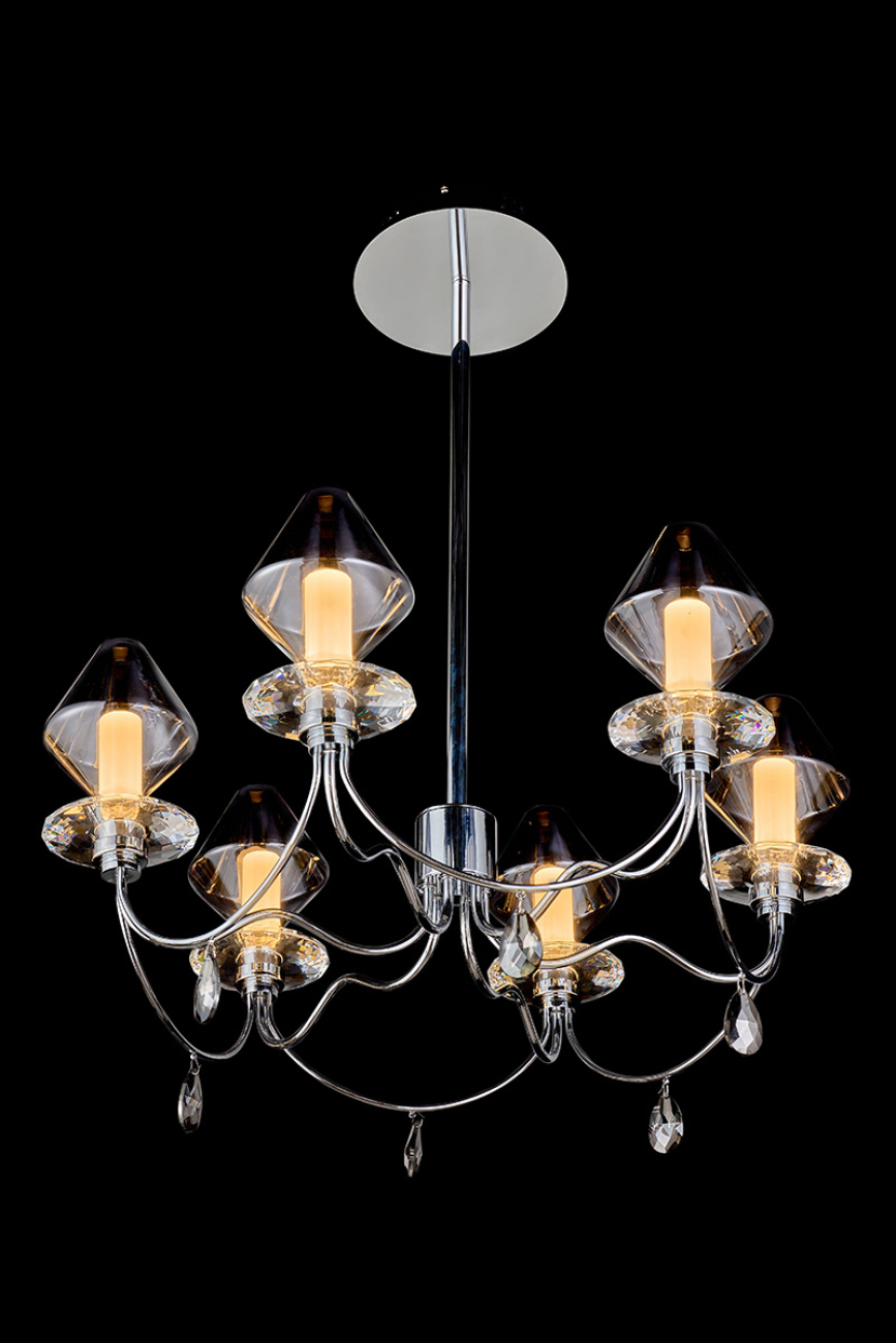 подвесная люстра therese le7721/6 chrome
