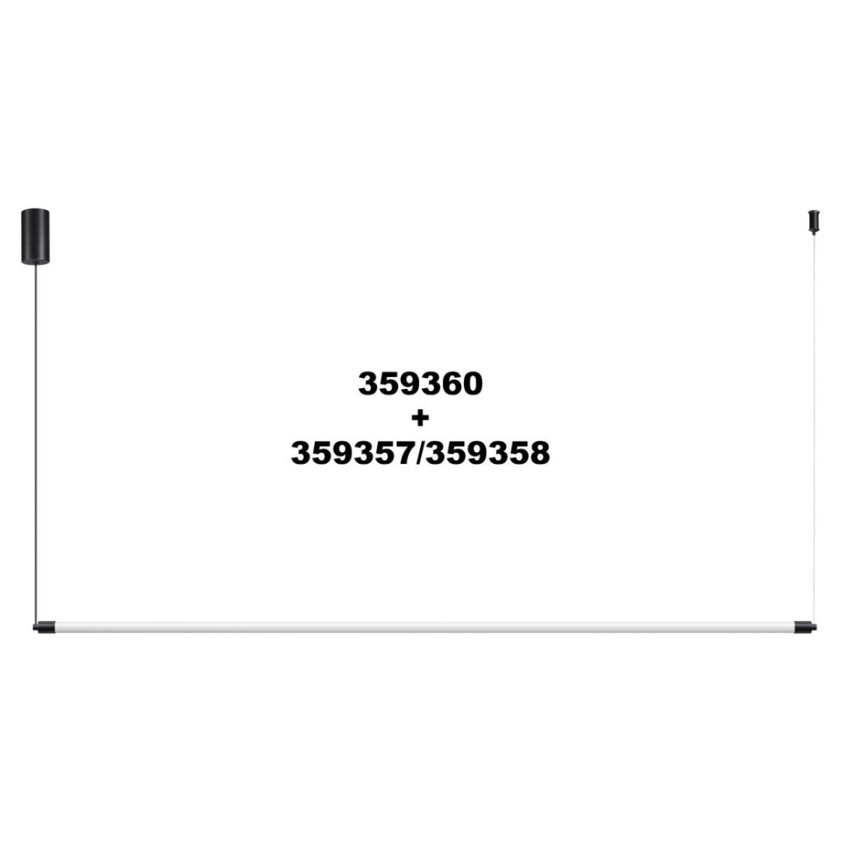 линейный светодиодный светильник novotech konst 359358