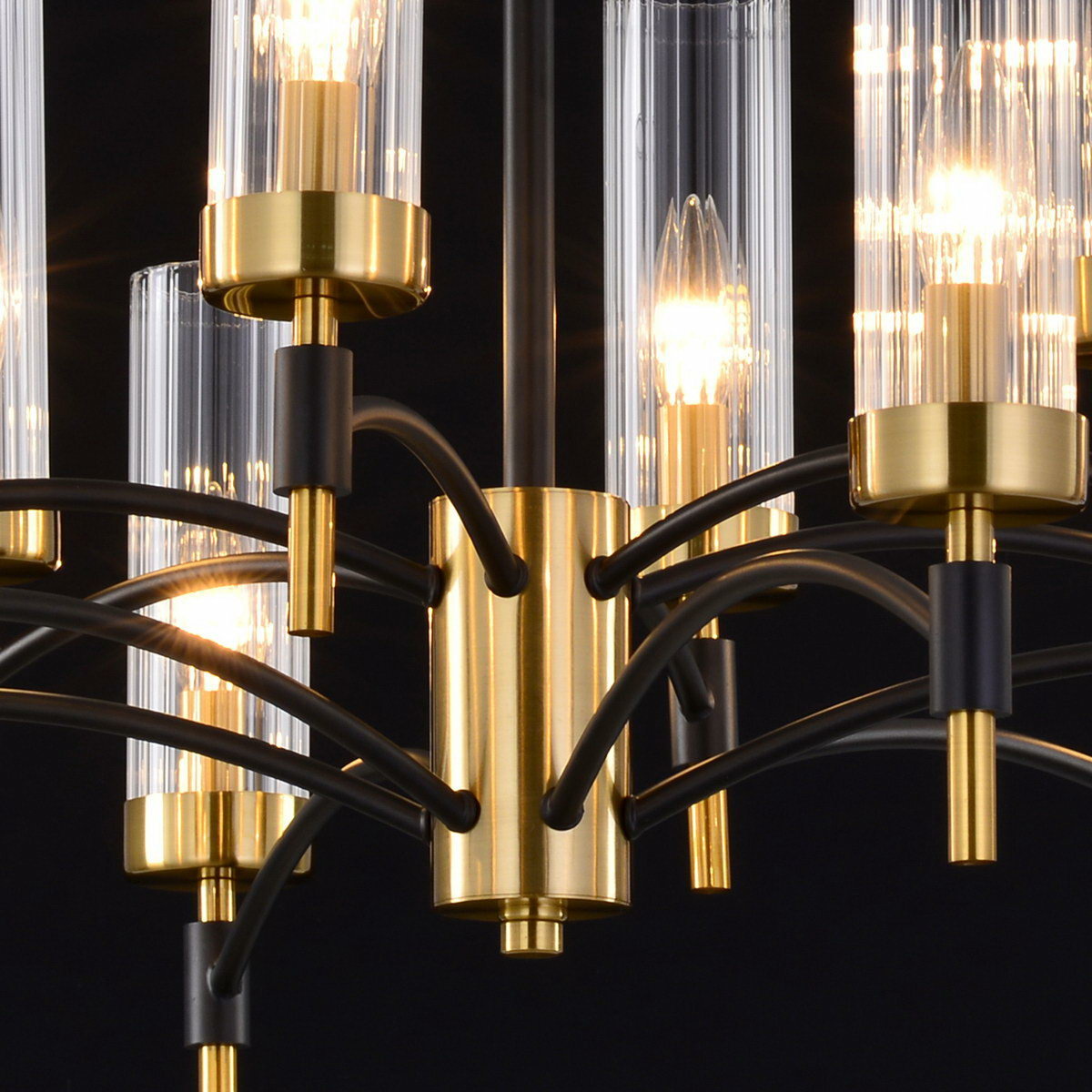 люстра на штанге illumico il5177-6+6pls-29 brass tubo