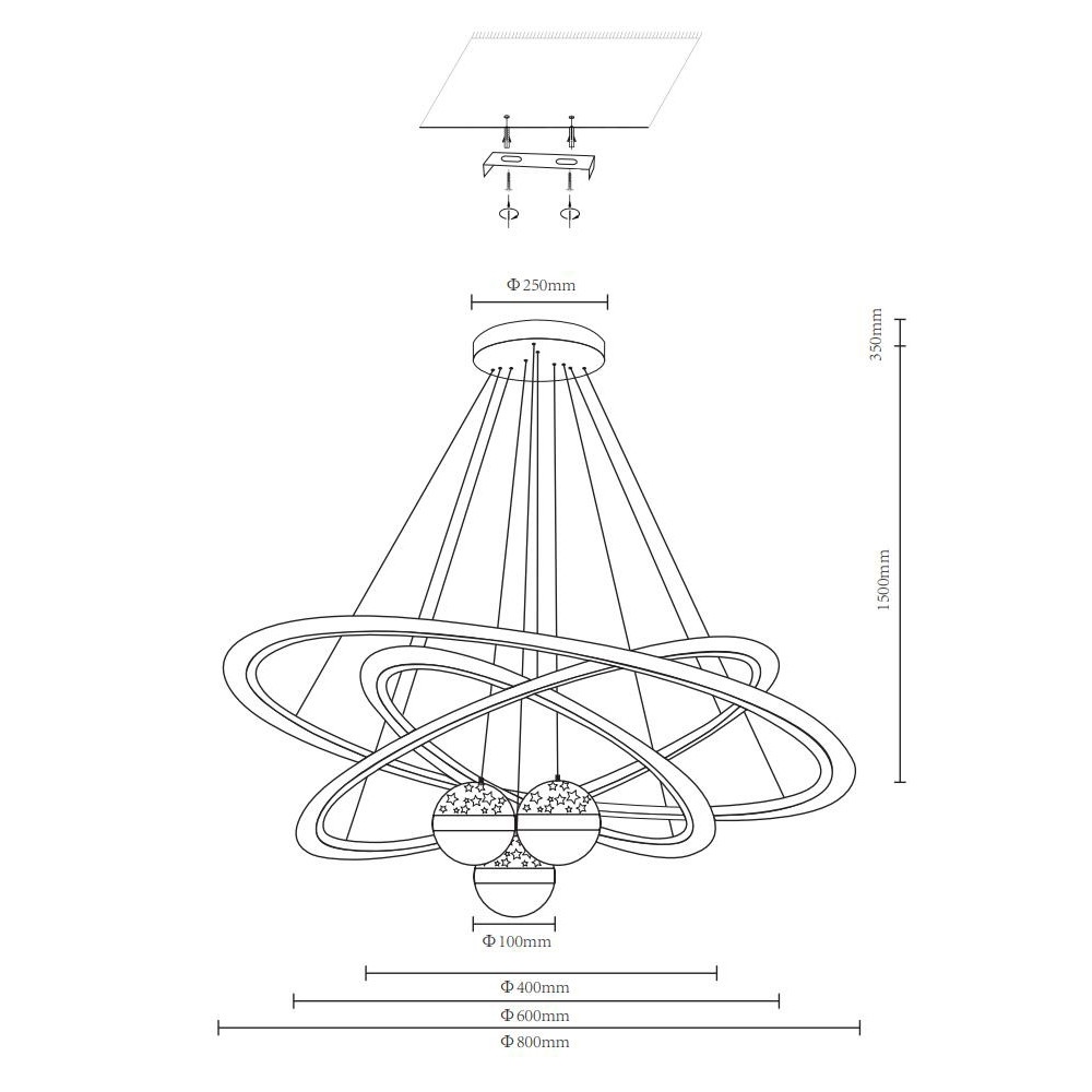 подвесная люстра velante 431-303-06