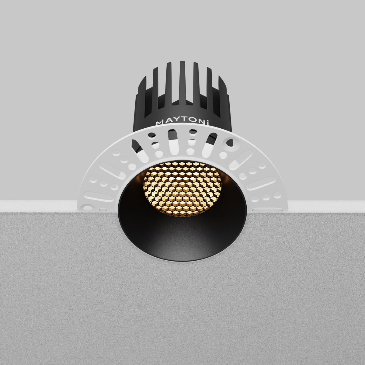 встраиваемый светильник maytoni dip dl121-15w-2.7k-trs-b