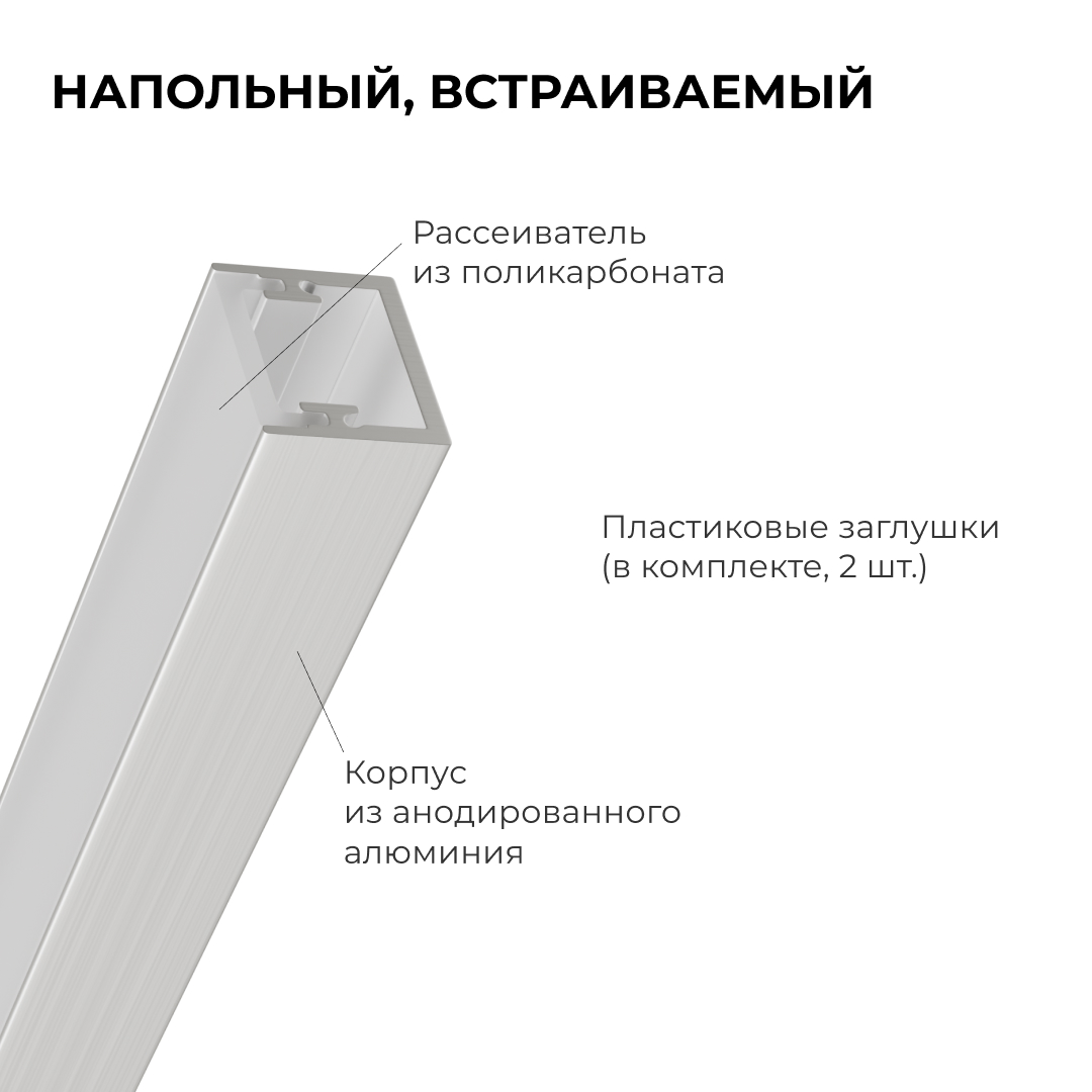 алюминиевый профиль (комплект) apeyron 08-64