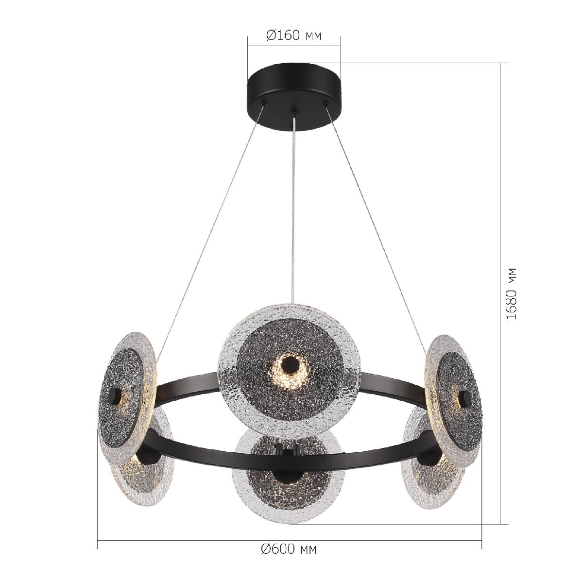 подвесная люстра st luce alumno sl6142.433.01