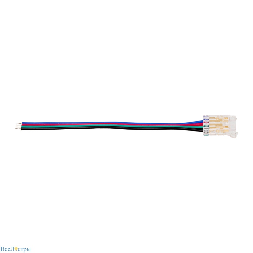 коннектор (3шт.) wolta wls-4pin-rgb-10mm-1