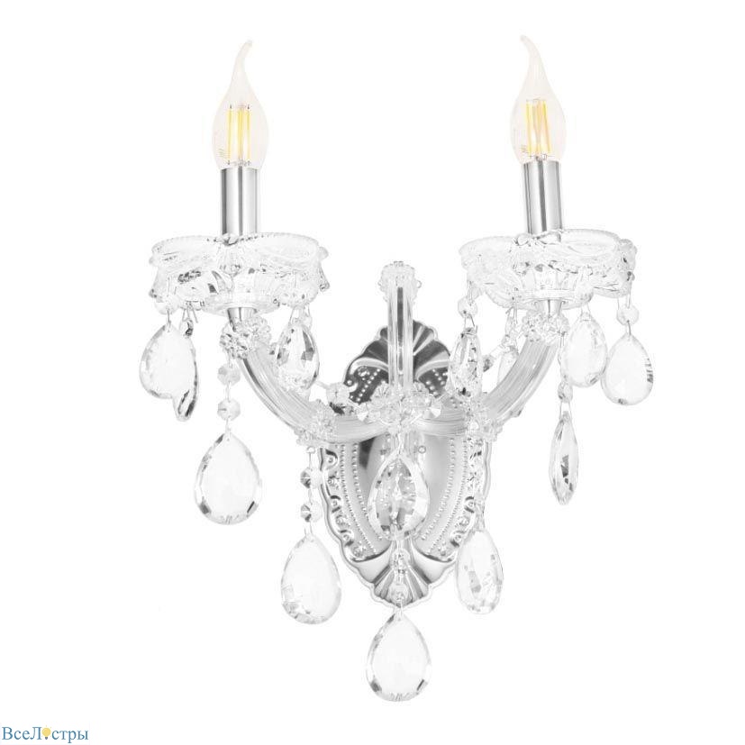 бра lumina deco eliza ldw 7029-2 chr
