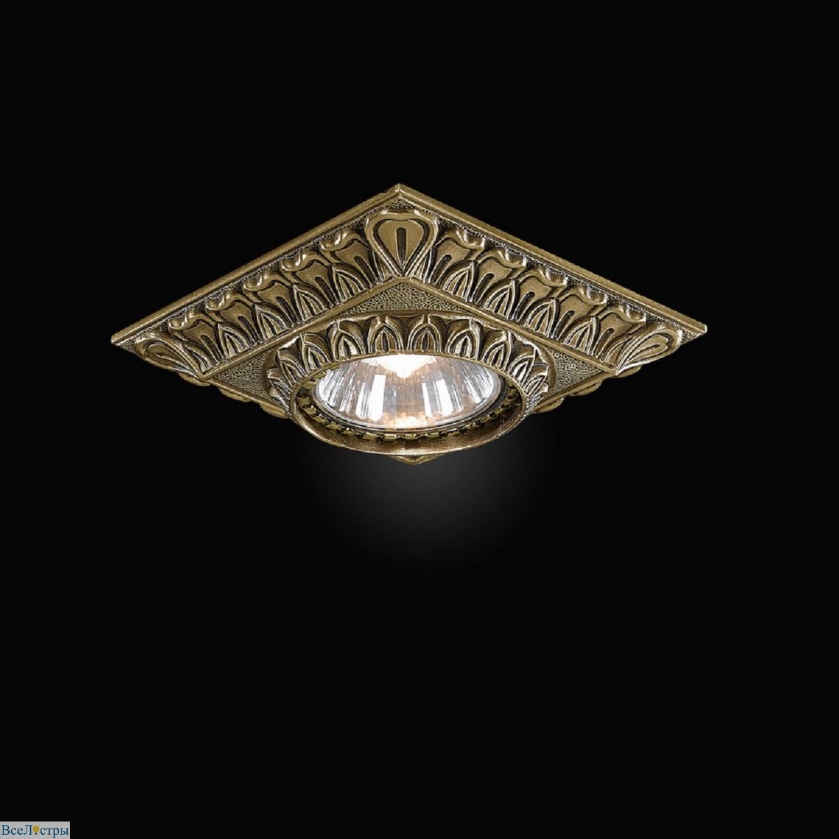 встраиваемый светильник reccagni angelo spot 1083 bronzo