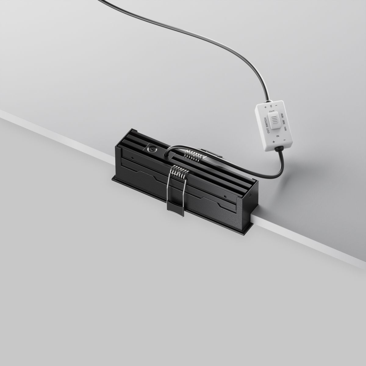 встраиваемый светильник maytoni basis dl066-12w3-6k-b