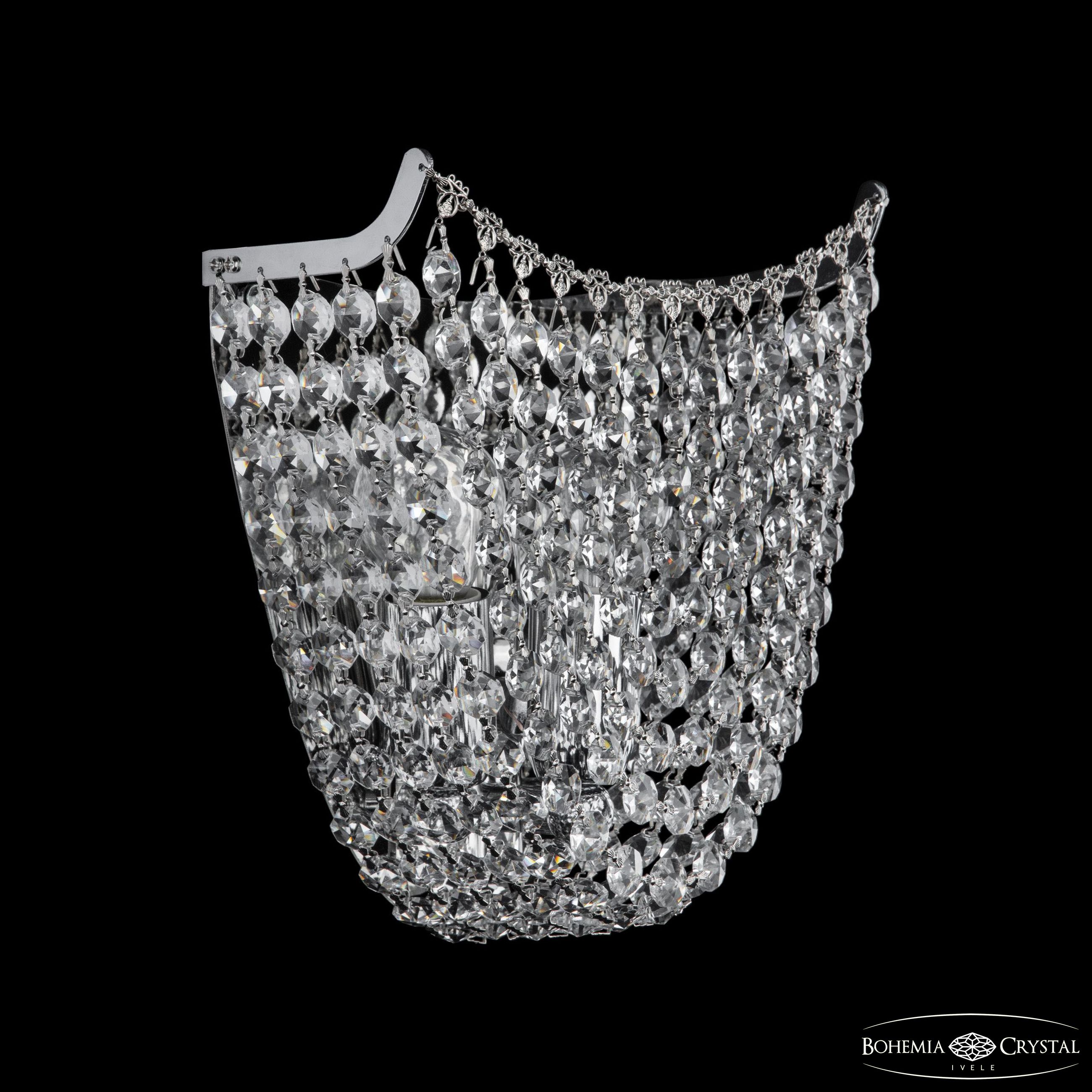 настенный светильник bohemia ivele crystal 77071b/22 ni
