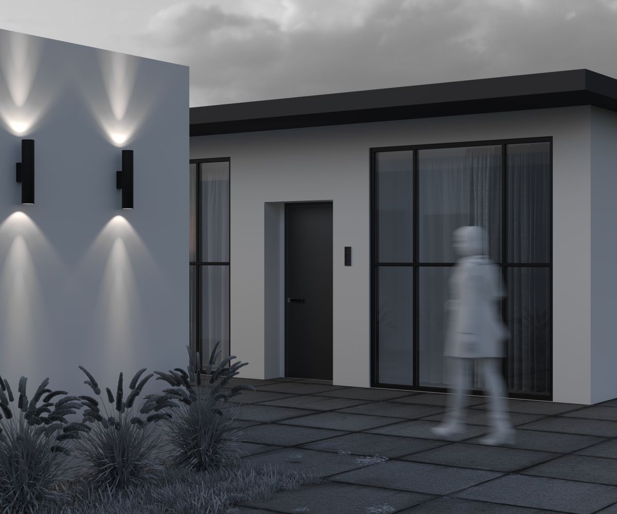 уличный настенный светильник maytoni shim o514wl-l30b3k1