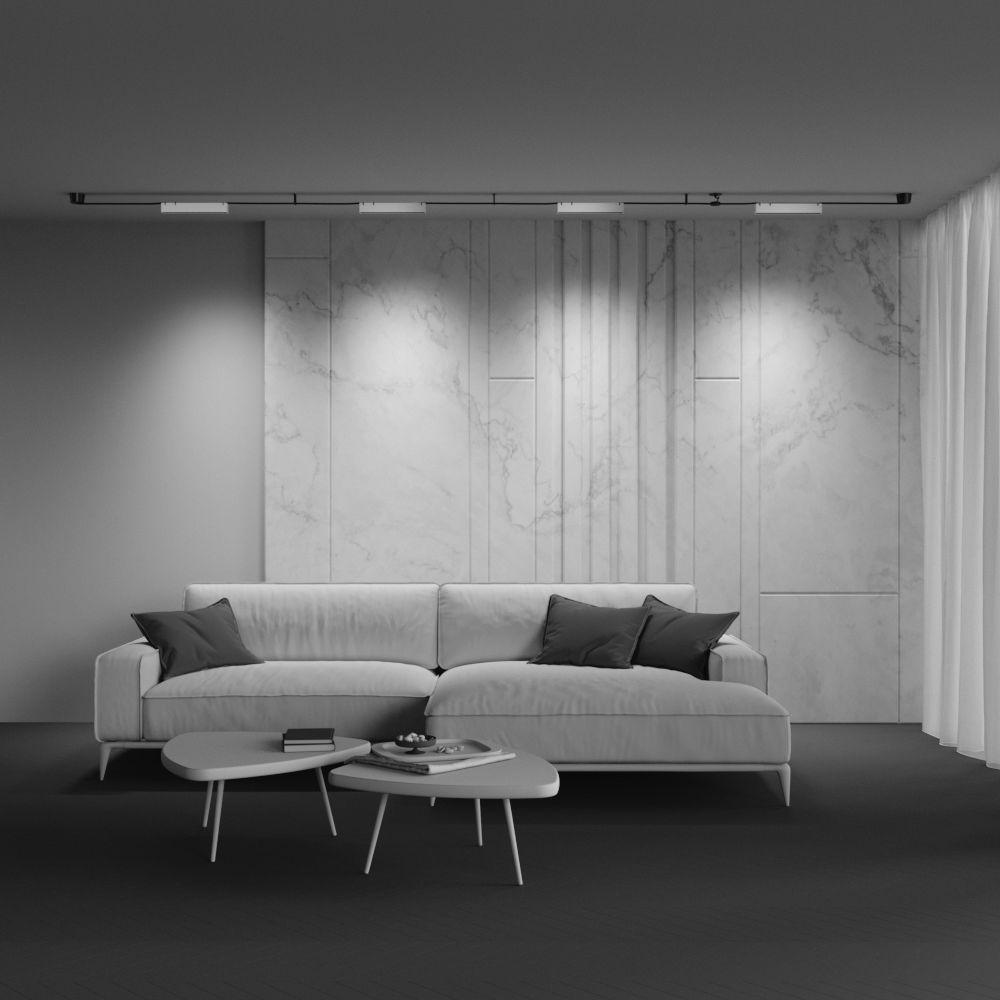 подвесной светодиодный светильник maytoni technical pendant system parity points tr128b-12w4k-m-w