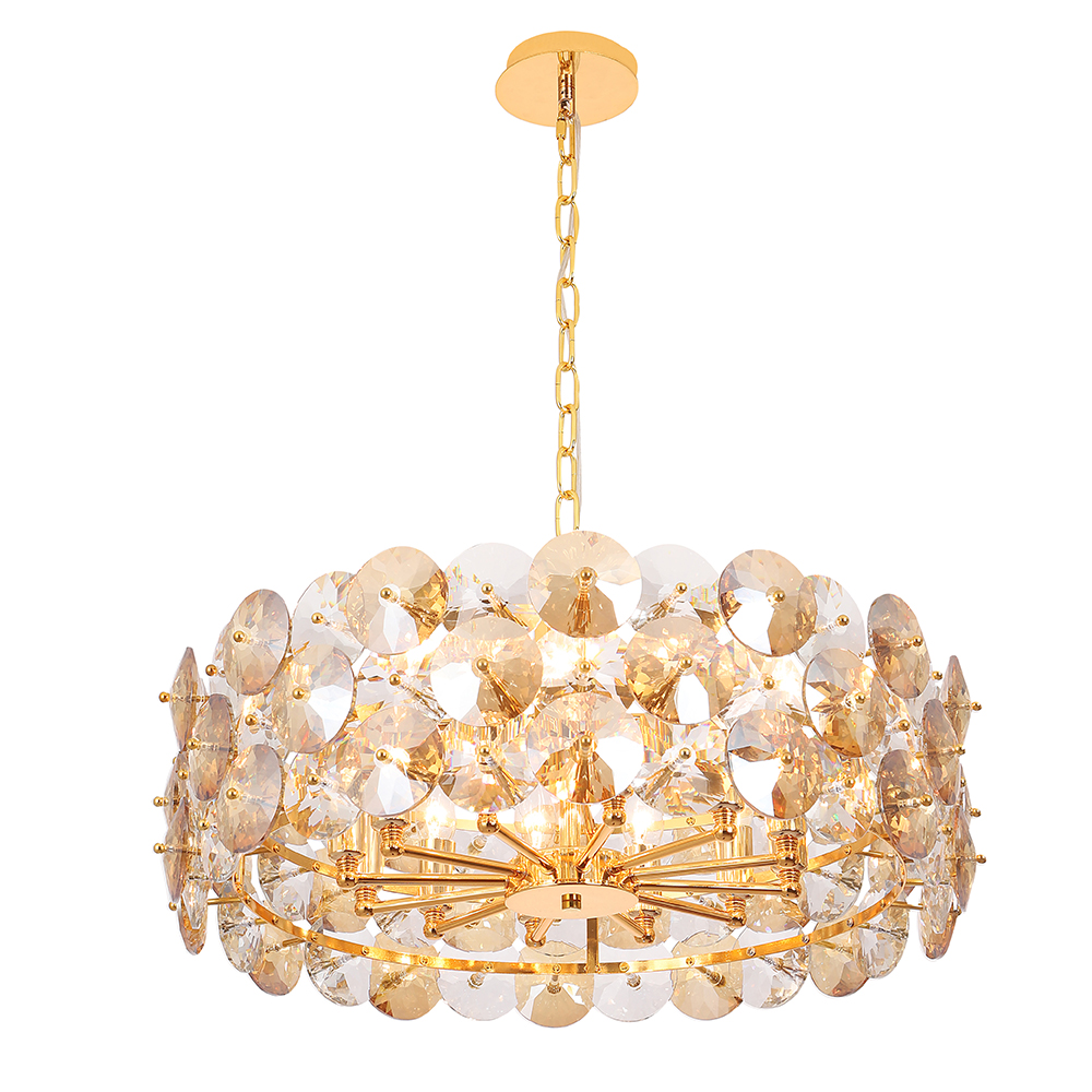 подвесная люстра crystal lux crystal sp12 gold