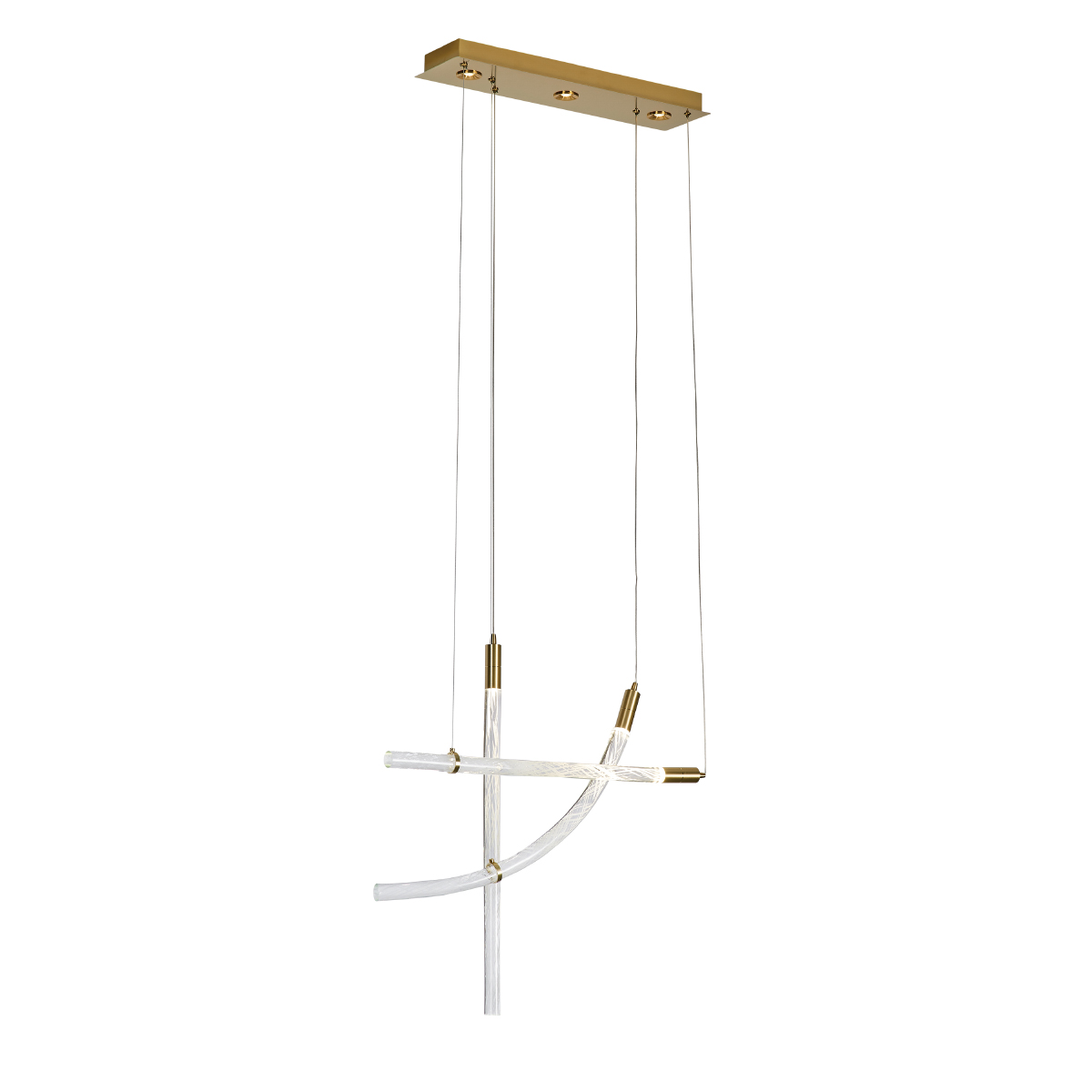 подвесной светильник delight collection od2412 od2412-3 gold/clear