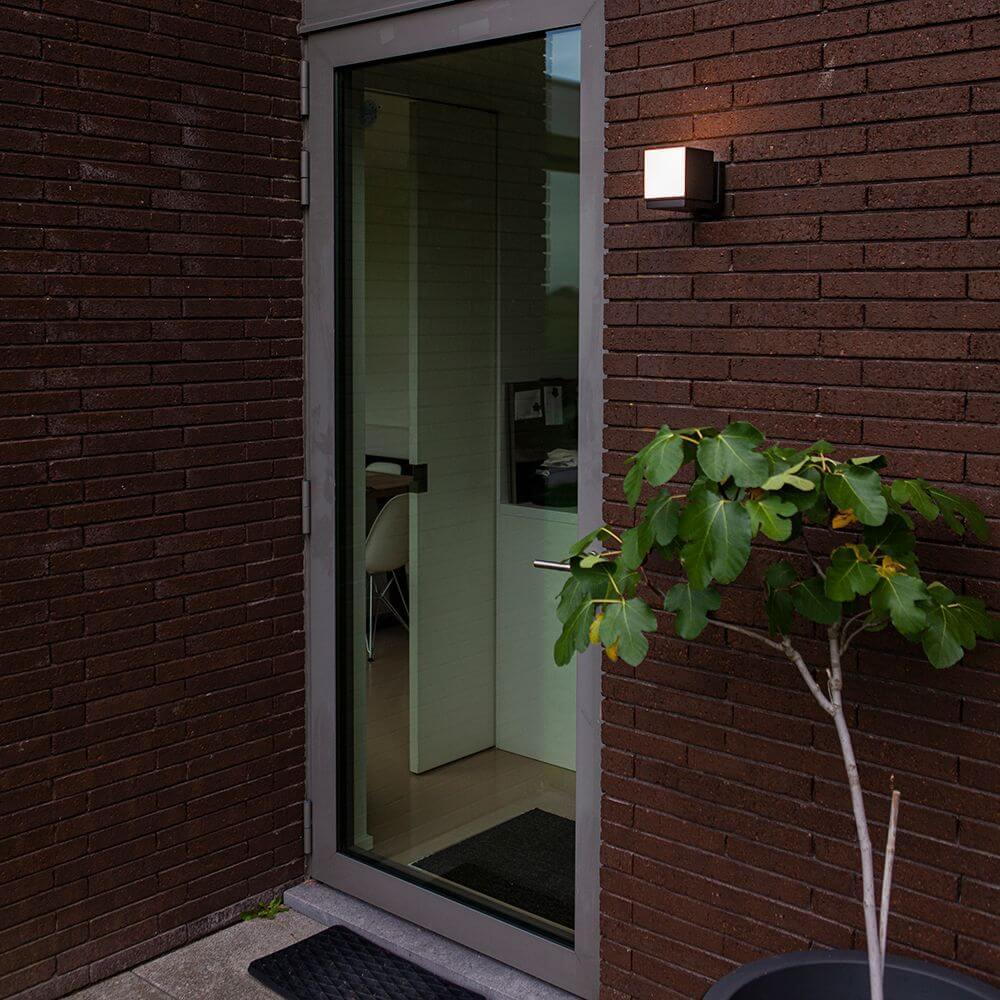 уличный настенный светодиодный светильник arte lamp belgrade a5193al-1bk