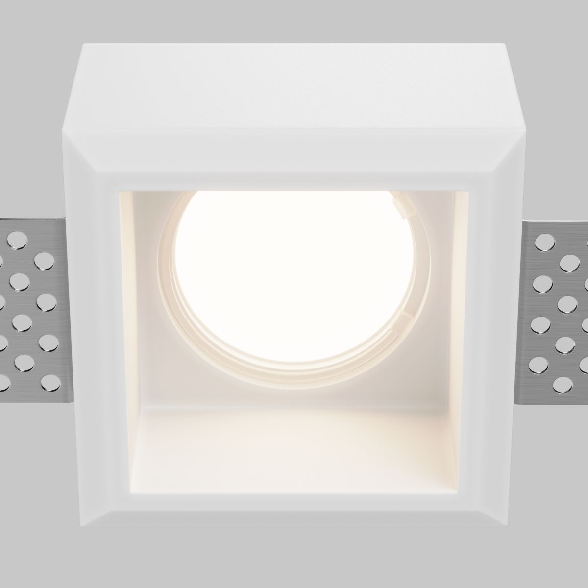 встраиваемый светильник maytoni technical gyps modern dl131-gu10-01-w