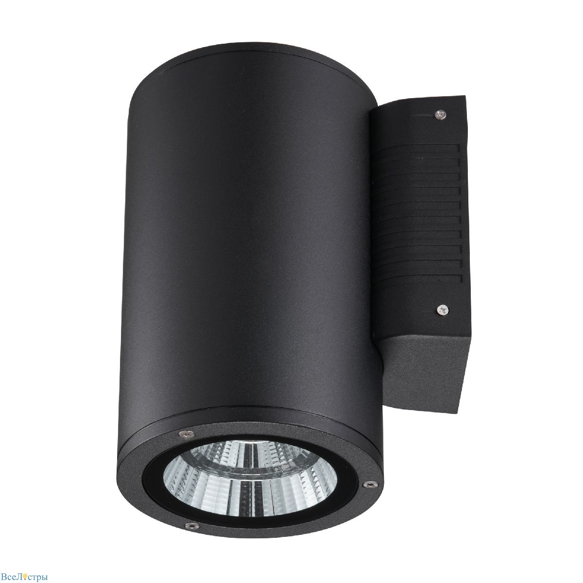 уличный настенный светильник uniel ulu-s21с-22w/2700k ip65 black ul-00010849