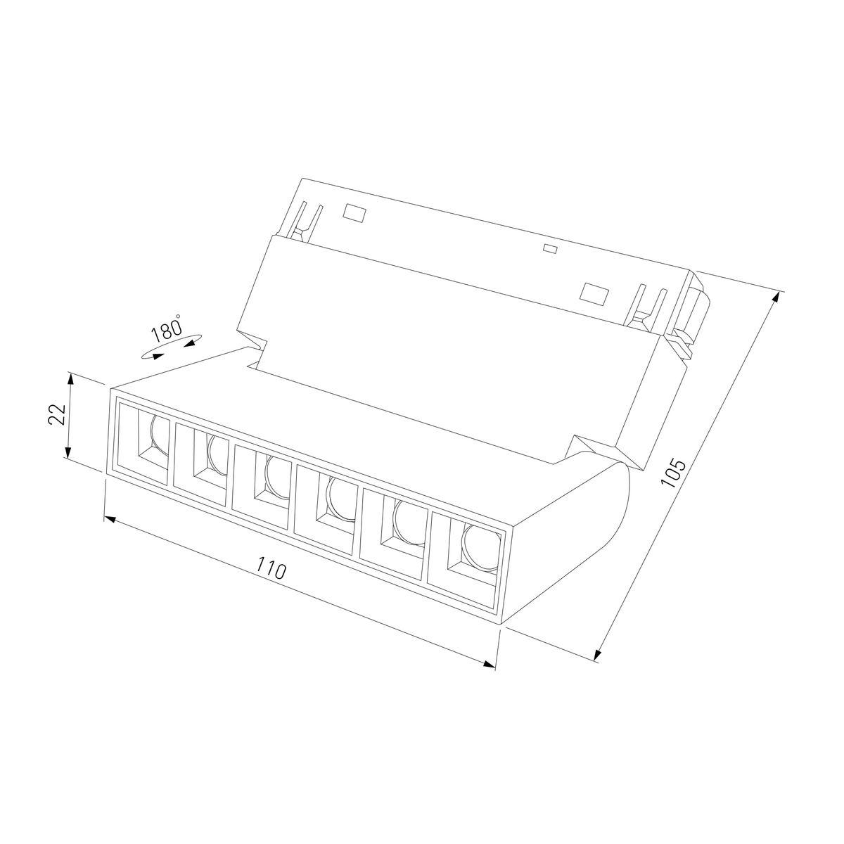 трековый светодиодный светильник elektrostandard slim magnetic 85194/01 a066586
