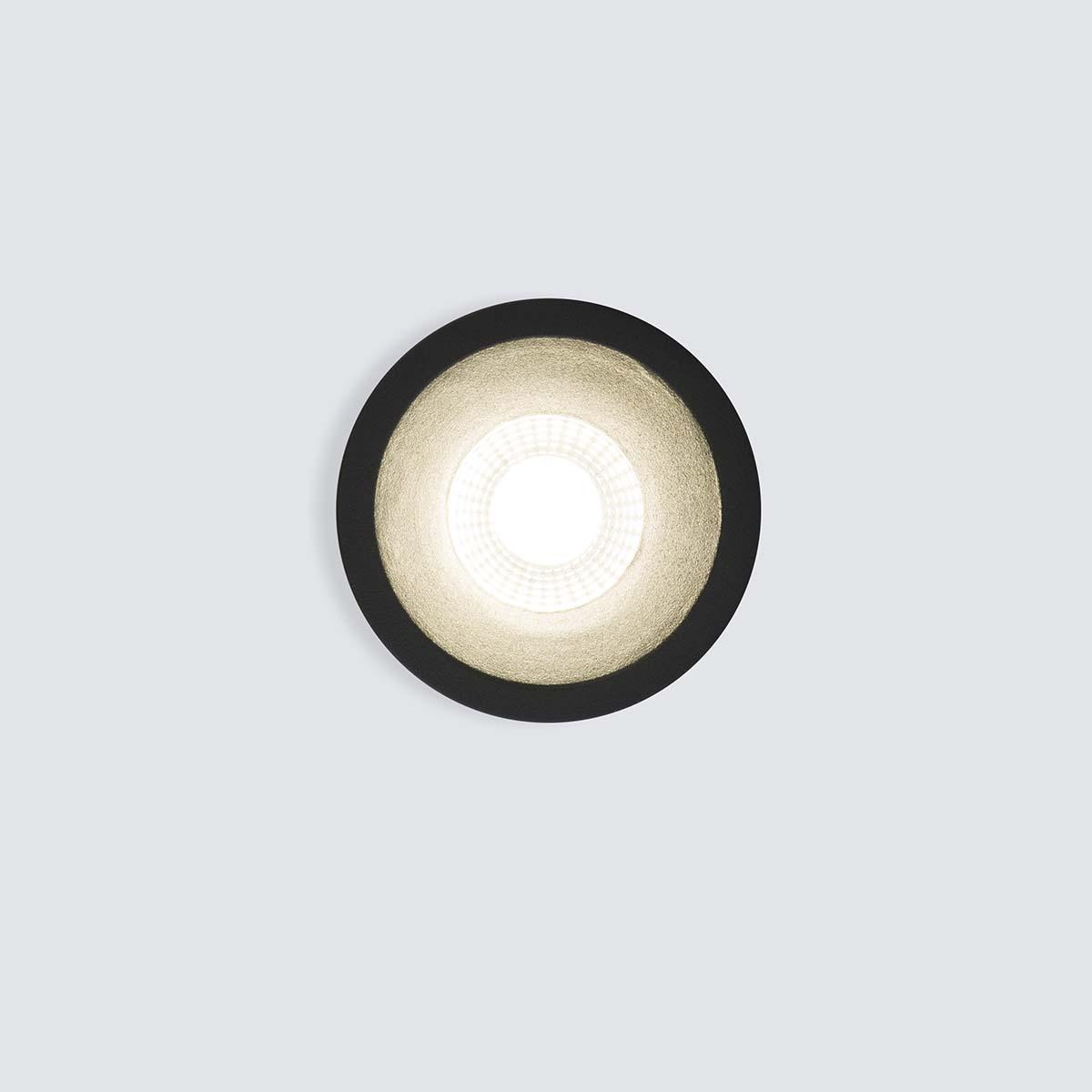 встраиваемый светодиодный светильник elektrostandard 15266/led черный 4690389175534