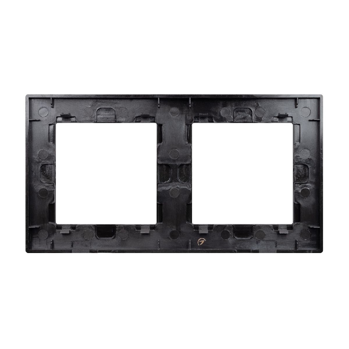 рамка двухместная arlight frm-presto-als-2-bk 043855