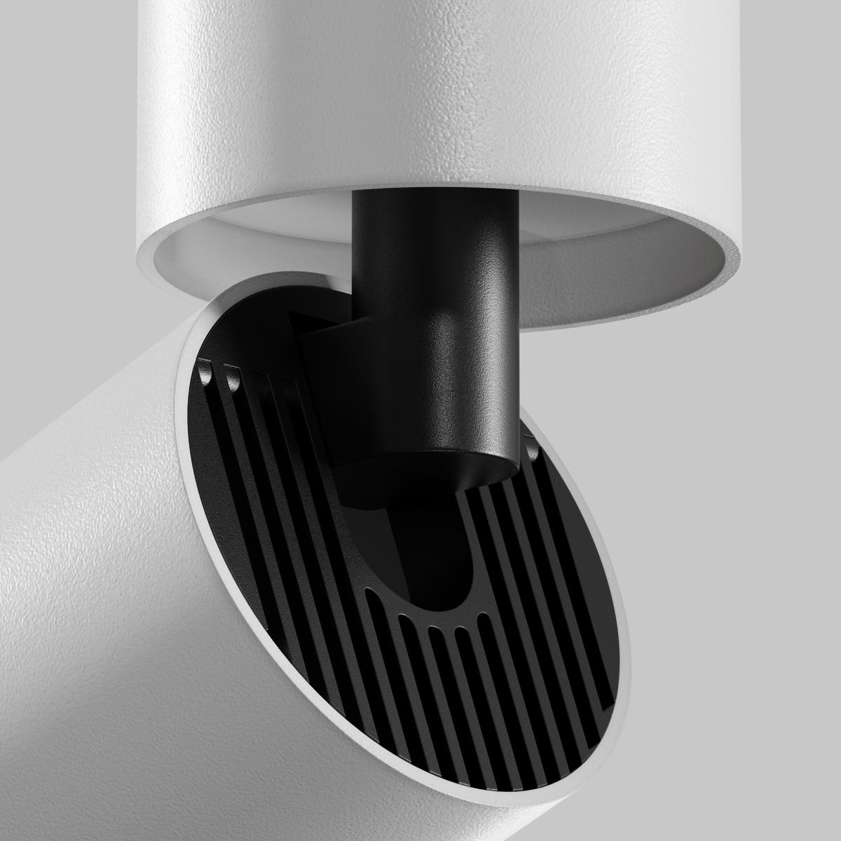 спот maytoni technical focus led c055cl-l12w3k-ss-w