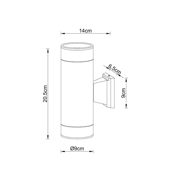 уличный настенный светильник arte lamp piautos a1913al-2bk