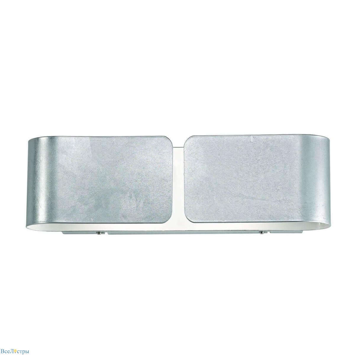 настенный светильник ideal lux clip ap2 small argento