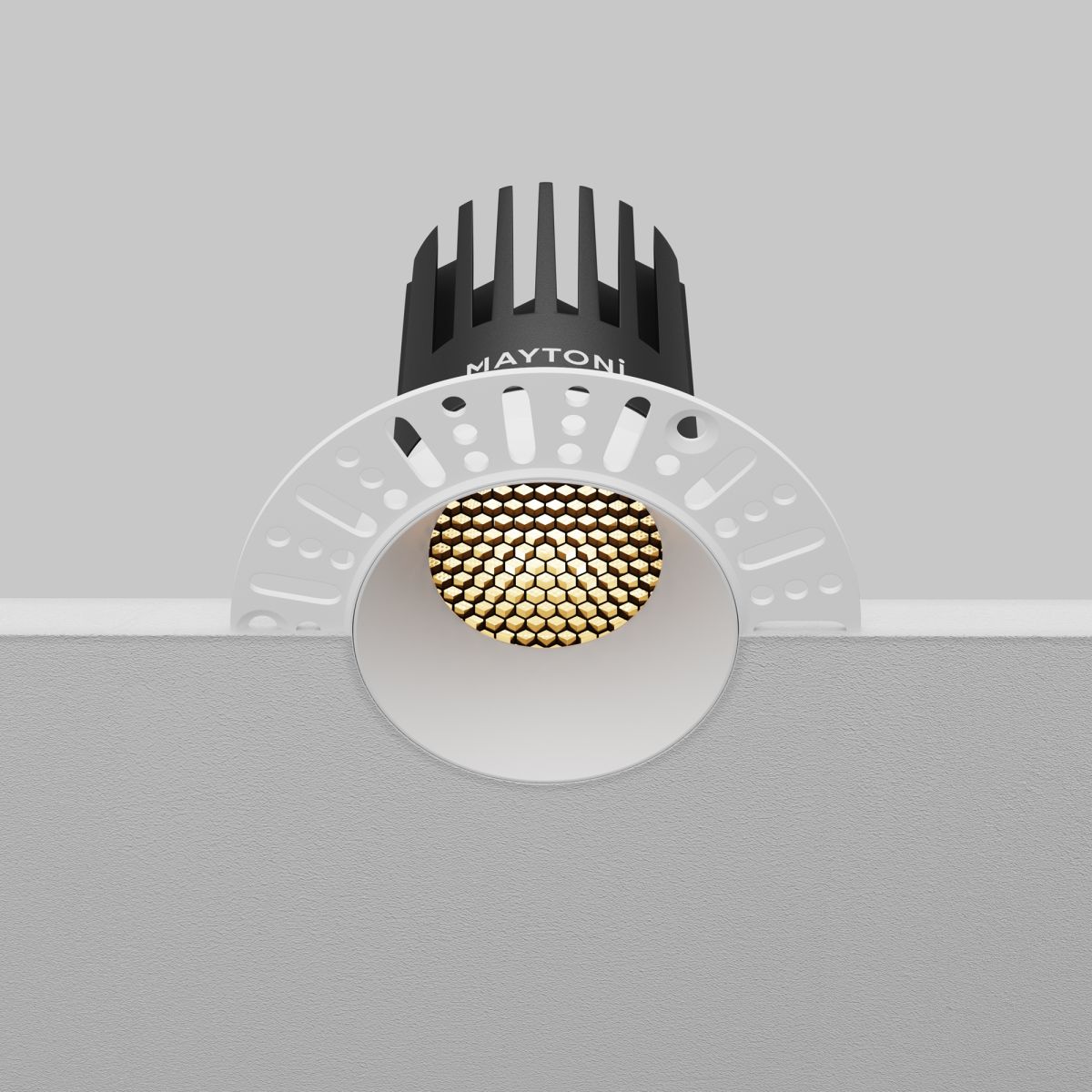 встраиваемый светильник maytoni dip dl121-15w-2.7k-trs-w