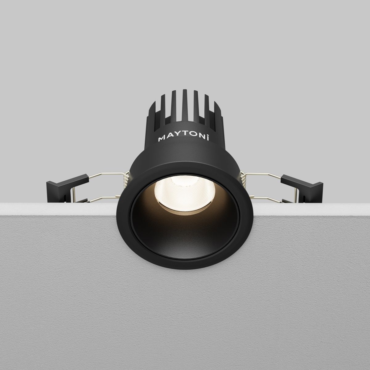 встраиваемый светильник maytoni dip dl115-10w-4k-b