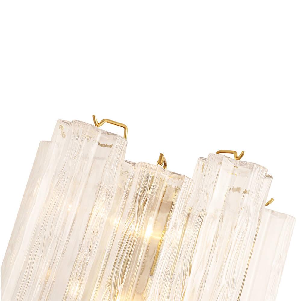 бра crystal lux rose ap2 brass