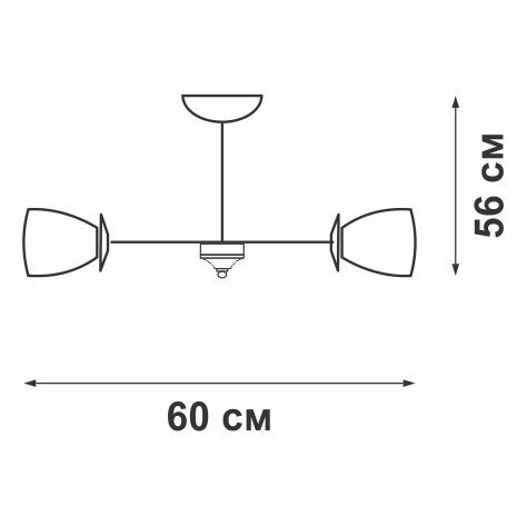 потолочная люстра vitaluce v3865/12pl