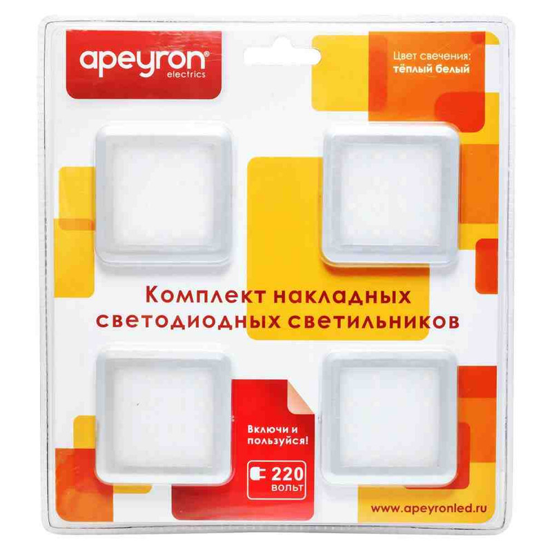 настенно-потолочный светильник (4 шт.) apeyron 12-02