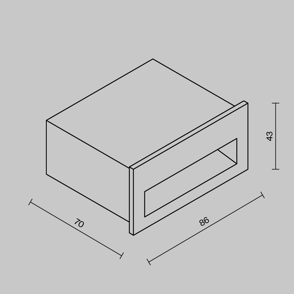 подсветка для лестниц maytoni futo o512sl-l3b3k