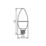 лампа светодиодная kanlux dun e14 6w 3000к 23008