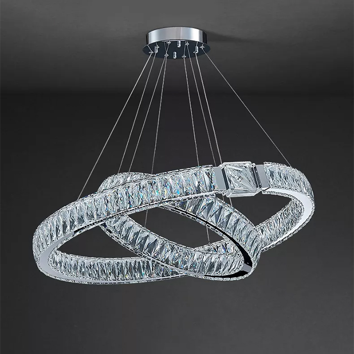 подвесная люстра delight collection d8010p/2r/d800+600 silver