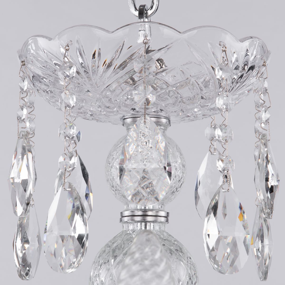 подвесная люстра bohemia ivele crystal 105/10+5/300 ni
